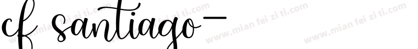 cf santiago字体转换